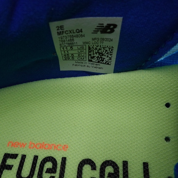 NEW New Balance Men's WIDE 2E FuelCell Rebel v4 Running Shoes MFCXLQ4 Spice Blue - Picture 11 of 13